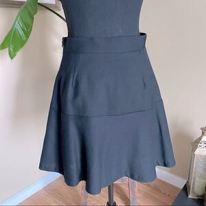 Vintage Privee Tropical Wool Peplum Skirt